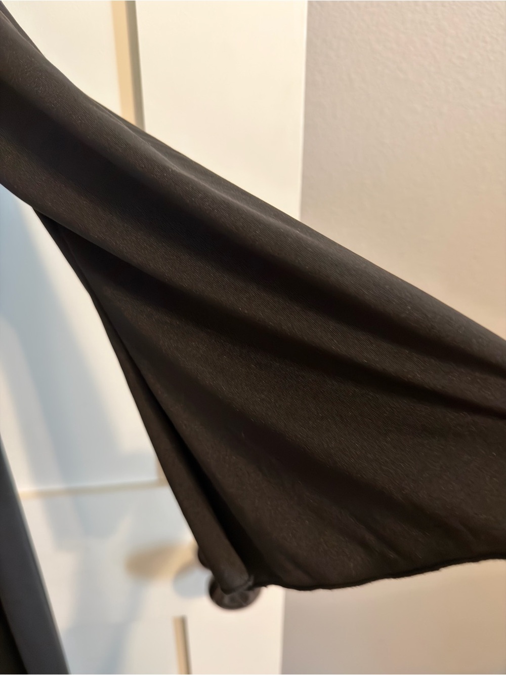 Black V-Neck Evening Dress with Silver Trim - Picture 3 of 9